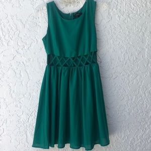 Sea green dress
